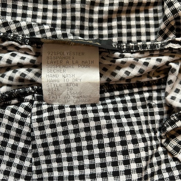 Vintage Gingham Coastal Cowgirl Cottagecore Ruffle Mini Dress Women’s Size Small - Picture 11 of 11